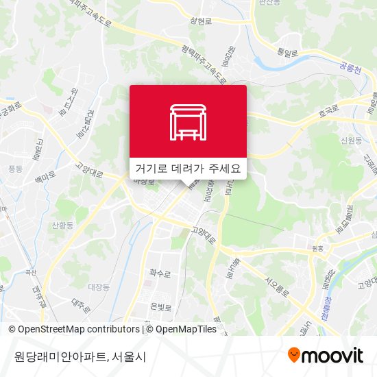 원당래미안아파트 지도