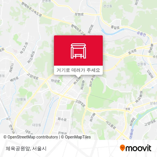 체육공원앞 지도