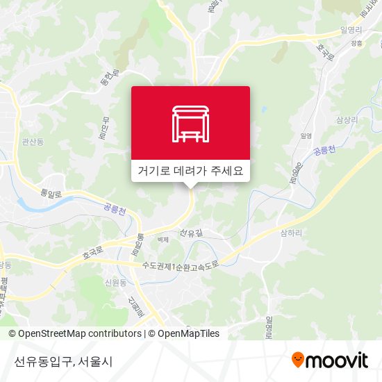 선유동입구 지도