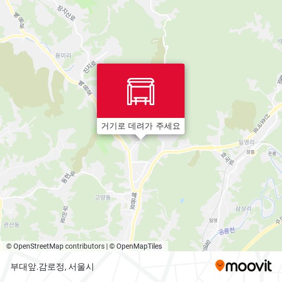 부대앞.감로정 지도