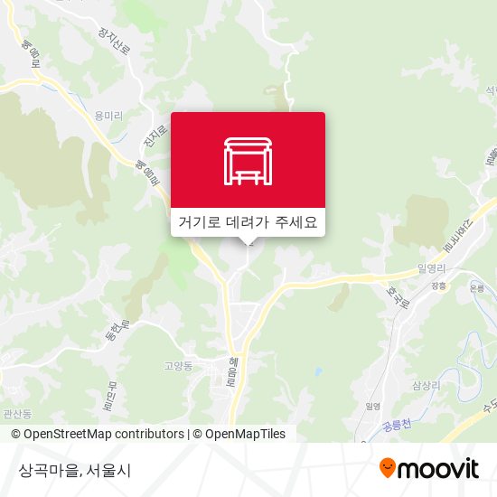 상곡마을 지도