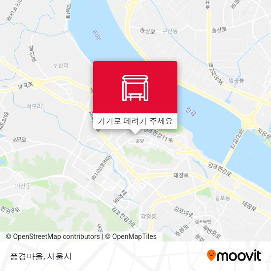 풍경마을 지도