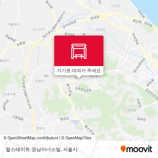 힐스테이트.경남아너스빌 지도