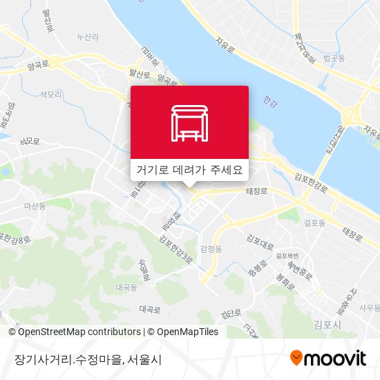 장기사거리.수정마을 지도
