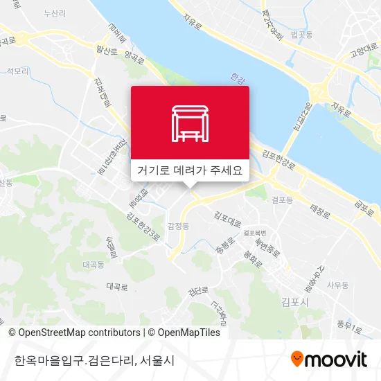 한옥마을입구.검은다리 지도
