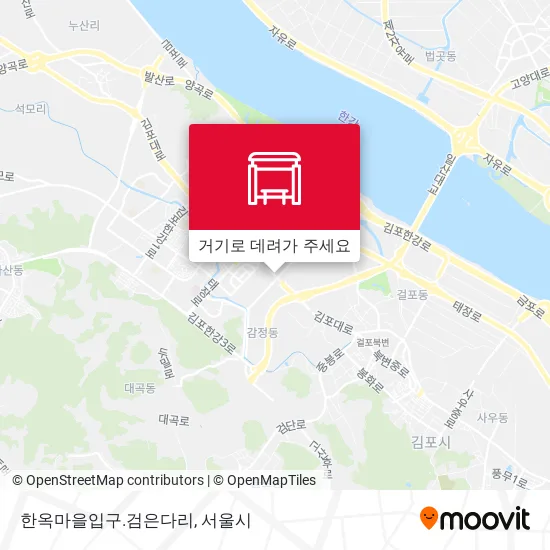 한옥마을입구.검은다리 지도