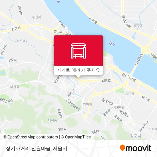 장기사거리.전원마을 지도