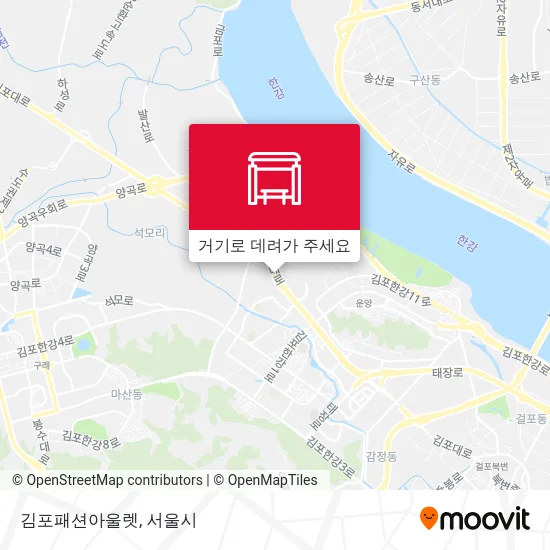 김포패션아울렛 지도
