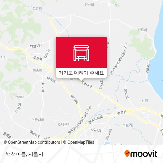 백석마을 지도