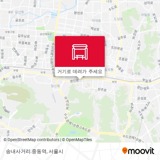 송내사거리.중동역 지도