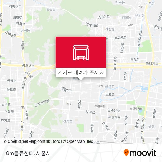 Gm물류센터 지도