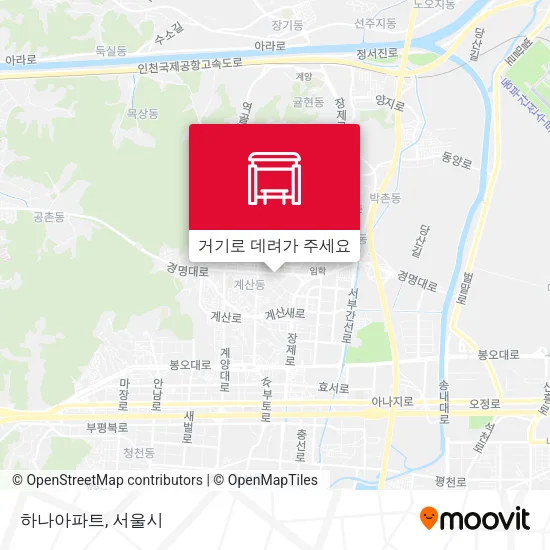 하나아파트 지도