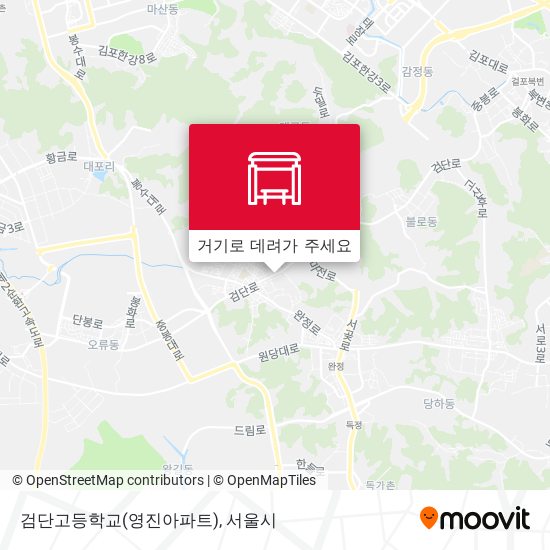 검단고등학교(영진아파트) 지도