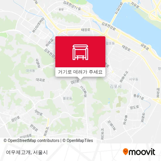 여우제고개 지도