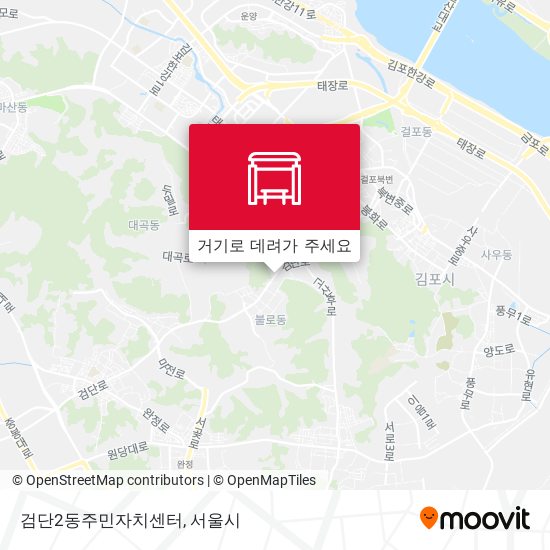 검단2동주민자치센터 지도