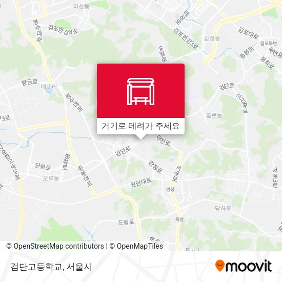 검단고등학교 지도