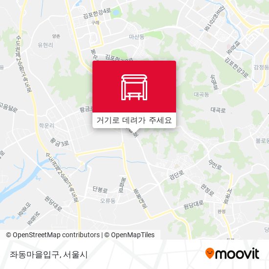 좌동마을입구 지도