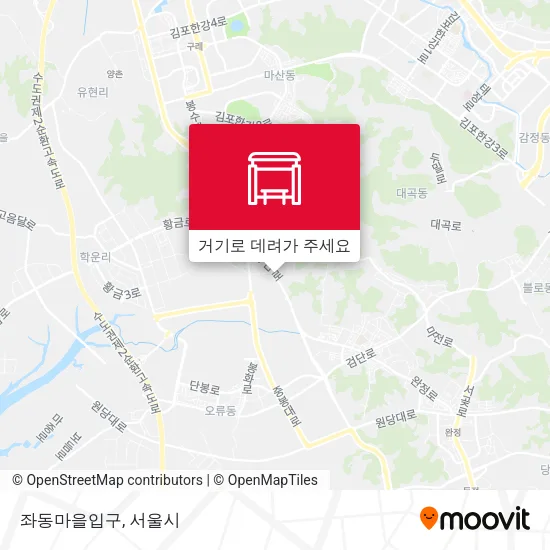 좌동마을입구 지도