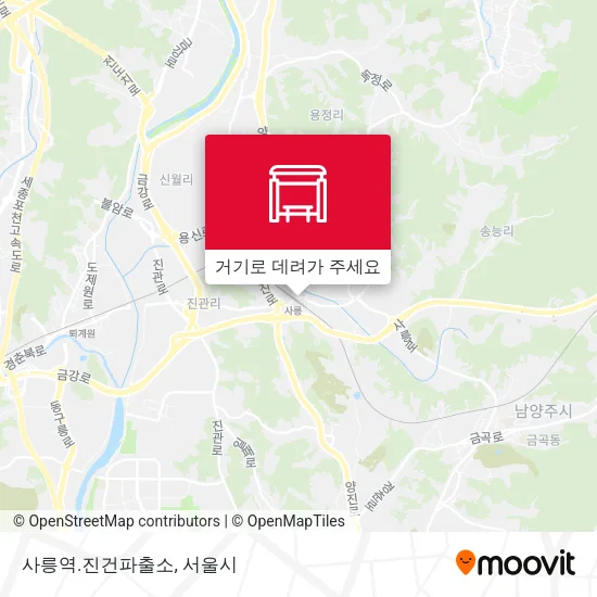 사릉역.진건파출소 지도