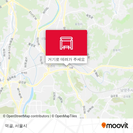 먹골 지도