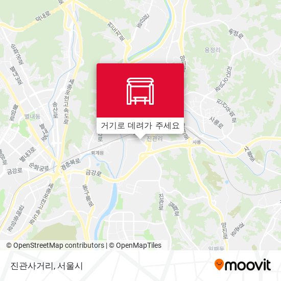 진관사거리 지도
