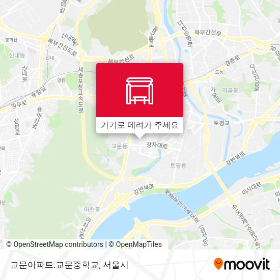 교문아파트.교문중학교 지도