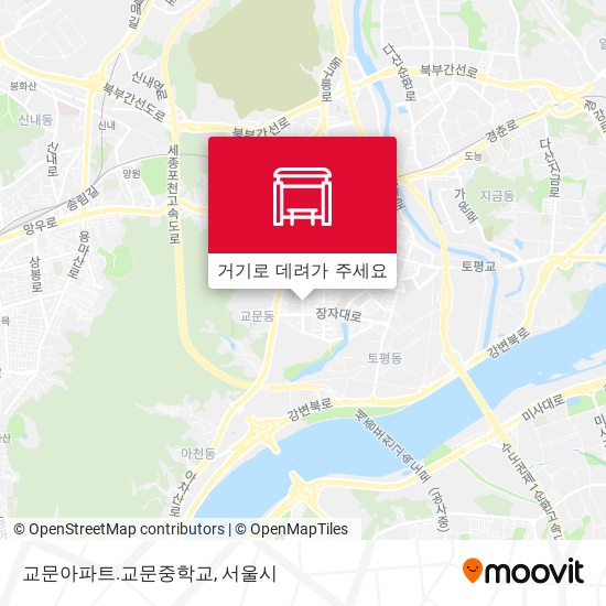 교문아파트.교문중학교 지도