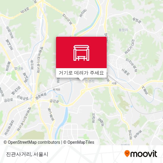진관사거리 지도