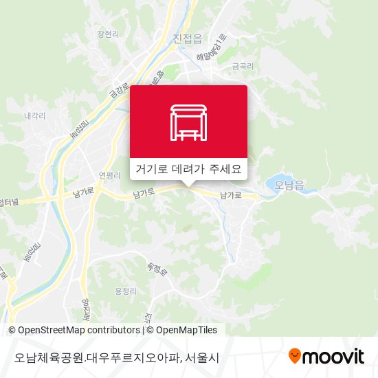 오남체육공원.대우푸르지오아파 지도