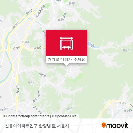 신동아아파트입구.한양병원 지도