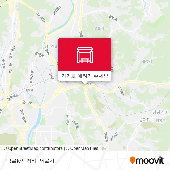 먹골Ic사거리 지도