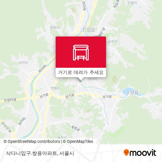 삭다니입구.쌍용아파트 지도