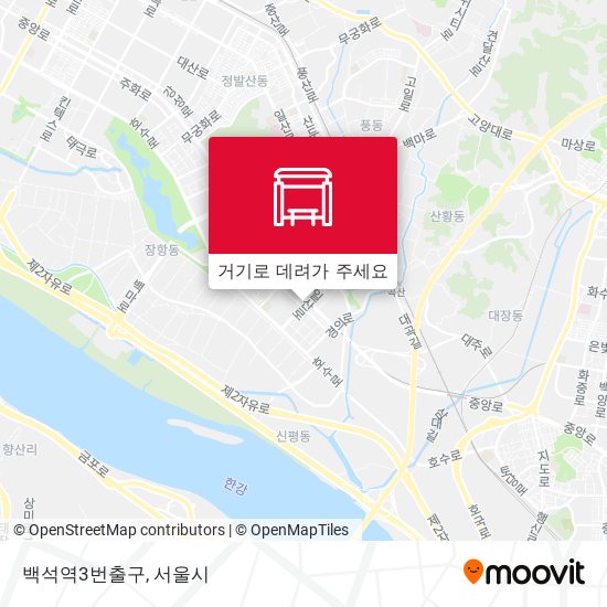 백석역3번출구 지도
