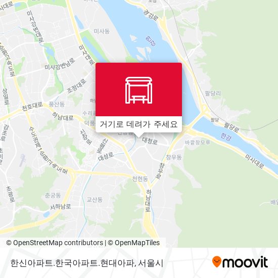 한신아파트.한국아파트.현대아파 지도