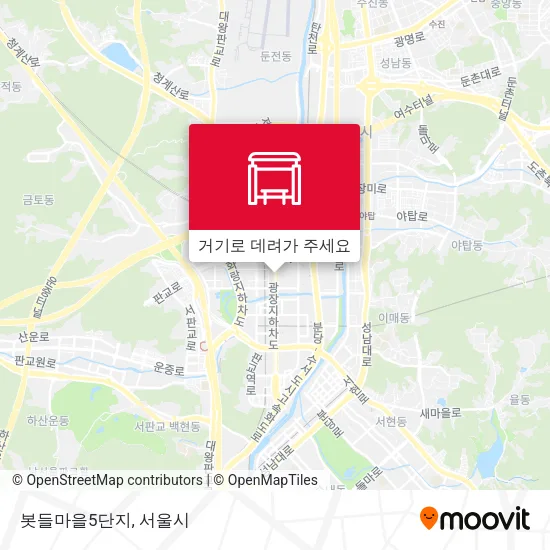 봇들마을5단지 지도
