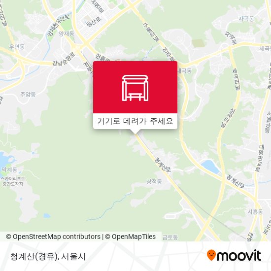 청계산(경유) 지도