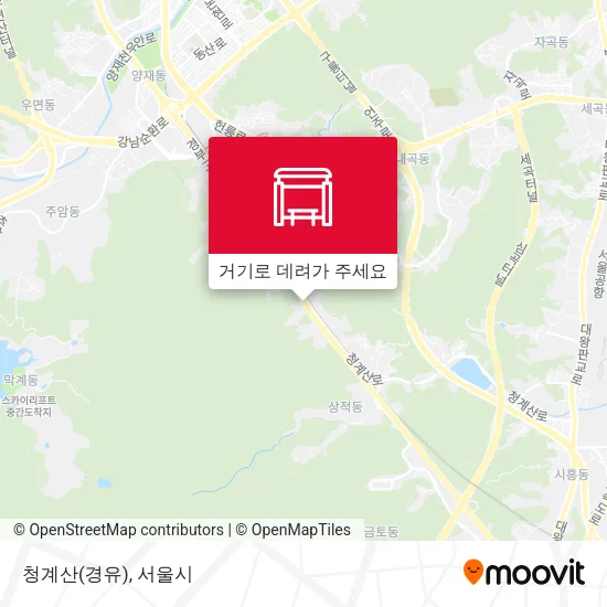청계산(경유) 지도