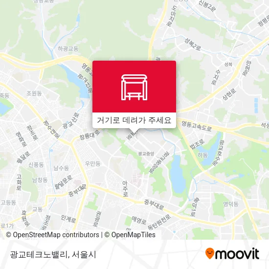 광교테크노밸리 지도