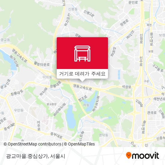 광교마을.중심상가 지도