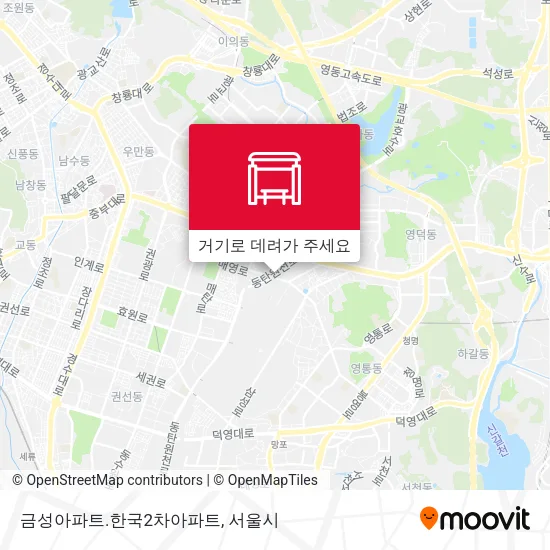 금성아파트.한국2차아파트 지도