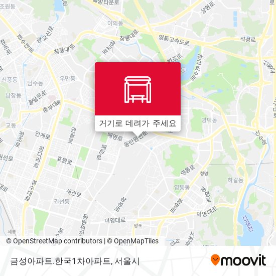 금성아파트.한국1차아파트 지도