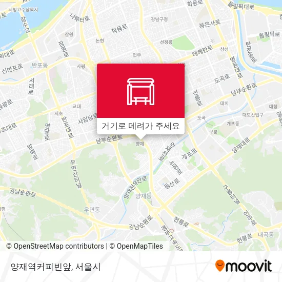 양재역커피빈앞 지도
