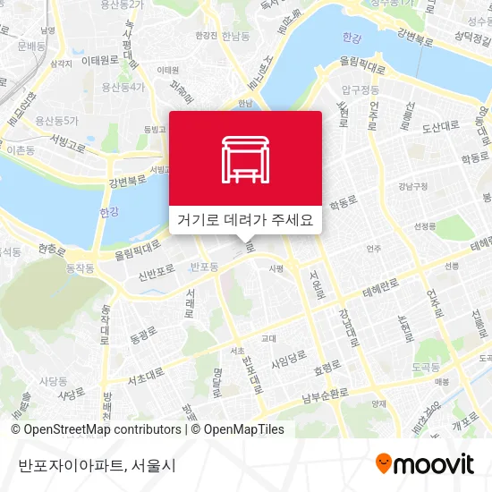 반포자이아파트 지도
