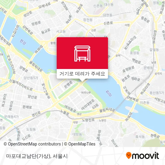 마포대교남단(가상) 지도