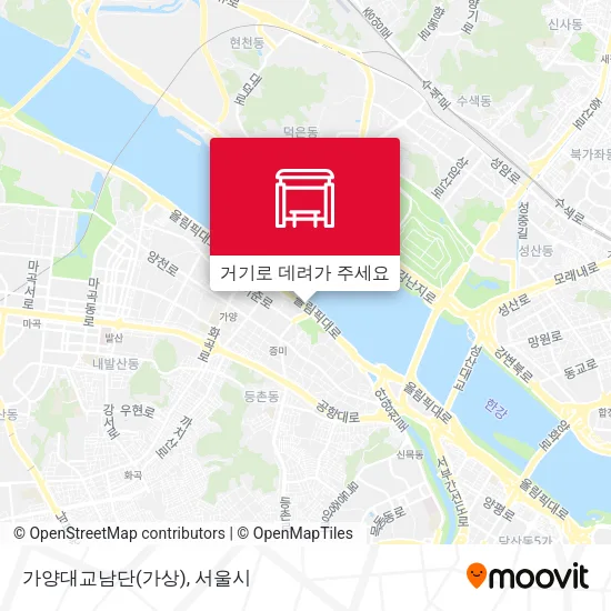 가양대교남단(가상) 지도