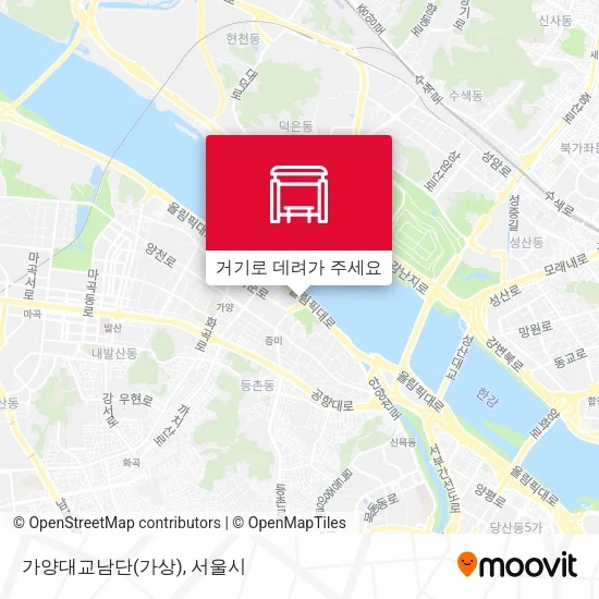 가양대교남단(가상) 지도