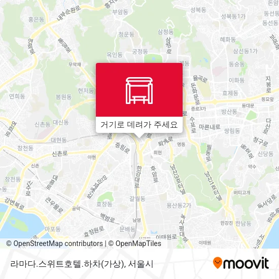 라마다.스위트호텔.하차(가상) 지도