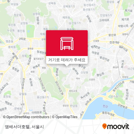 앰배서더호텔 지도