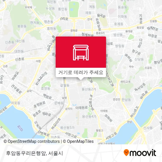 후암동우리은행앞 지도