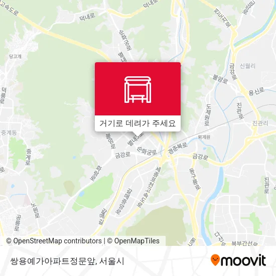 쌍용예가아파트정문앞 지도